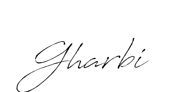 Gharbi stylish signature style. Best Handwritten Sign (Antro_Vectra) for my name. Handwritten Signature Collection Ideas for my name Gharbi. Gharbi signature style 6 images and pictures png