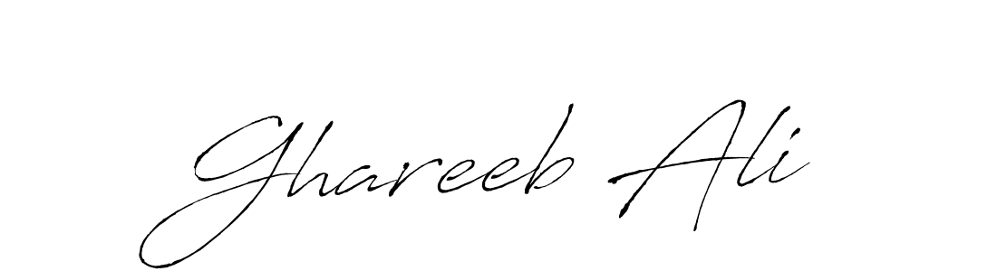 Antro_Vectra is a professional signature style that is perfect for those who want to add a touch of class to their signature. It is also a great choice for those who want to make their signature more unique. Get Ghareeb Ali name to fancy signature for free. Ghareeb Ali signature style 6 images and pictures png
