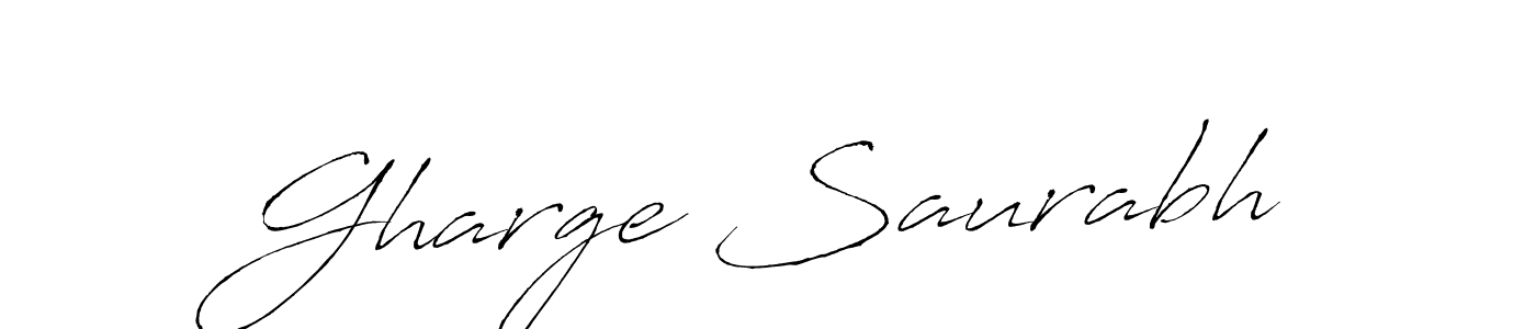 It looks lik you need a new signature style for name Gharge Saurabh. Design unique handwritten (Antro_Vectra) signature with our free signature maker in just a few clicks. Gharge Saurabh signature style 6 images and pictures png