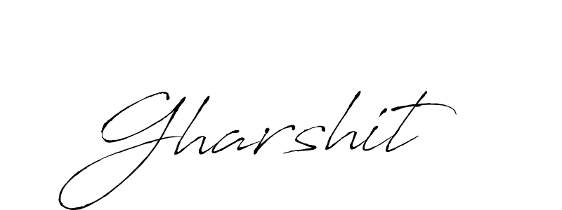 How to make Gharshit signature? Antro_Vectra is a professional autograph style. Create handwritten signature for Gharshit name. Gharshit signature style 6 images and pictures png