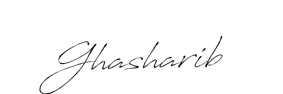 Ghasharib stylish signature style. Best Handwritten Sign (Antro_Vectra) for my name. Handwritten Signature Collection Ideas for my name Ghasharib. Ghasharib signature style 6 images and pictures png