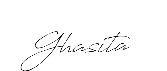 How to make Ghasita signature? Antro_Vectra is a professional autograph style. Create handwritten signature for Ghasita name. Ghasita signature style 6 images and pictures png