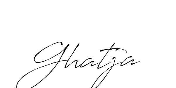 Design your own signature with our free online signature maker. With this signature software, you can create a handwritten (Antro_Vectra) signature for name Ghatja. Ghatja signature style 6 images and pictures png