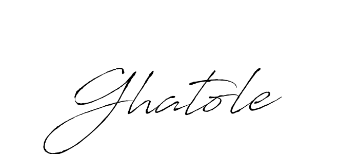 Design your own signature with our free online signature maker. With this signature software, you can create a handwritten (Antro_Vectra) signature for name Ghatole. Ghatole signature style 6 images and pictures png