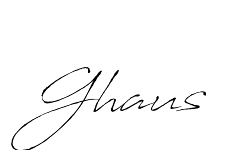 How to make Ghaus name signature. Use Antro_Vectra style for creating short signs online. This is the latest handwritten sign. Ghaus signature style 6 images and pictures png