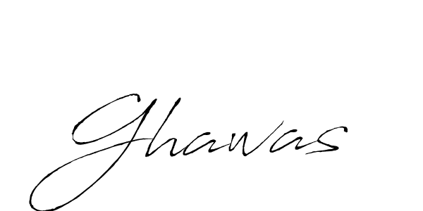 Ghawas stylish signature style. Best Handwritten Sign (Antro_Vectra) for my name. Handwritten Signature Collection Ideas for my name Ghawas. Ghawas signature style 6 images and pictures png