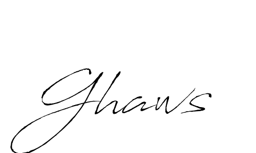 Create a beautiful signature design for name Ghaws. With this signature (Antro_Vectra) fonts, you can make a handwritten signature for free. Ghaws signature style 6 images and pictures png