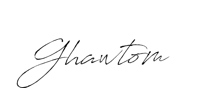 How to make Ghawtom signature? Antro_Vectra is a professional autograph style. Create handwritten signature for Ghawtom name. Ghawtom signature style 6 images and pictures png