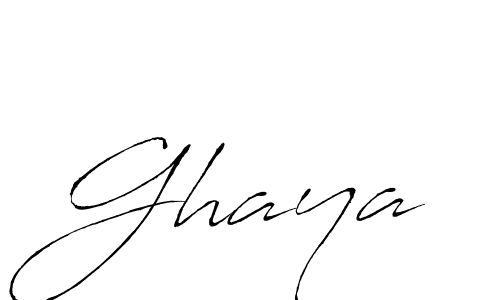 Use a signature maker to create a handwritten signature online. With this signature software, you can design (Antro_Vectra) your own signature for name Ghaya. Ghaya signature style 6 images and pictures png