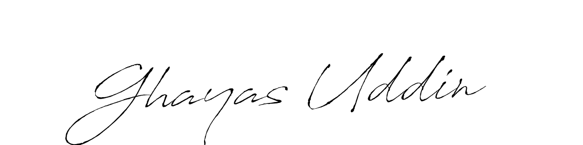 How to make Ghayas Uddin name signature. Use Antro_Vectra style for creating short signs online. This is the latest handwritten sign. Ghayas Uddin signature style 6 images and pictures png