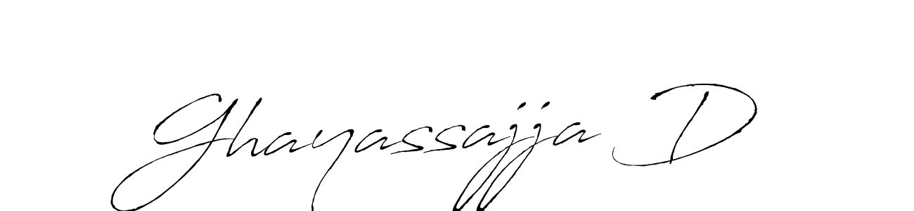 How to make Ghayassajja D name signature. Use Antro_Vectra style for creating short signs online. This is the latest handwritten sign. Ghayassajja D signature style 6 images and pictures png
