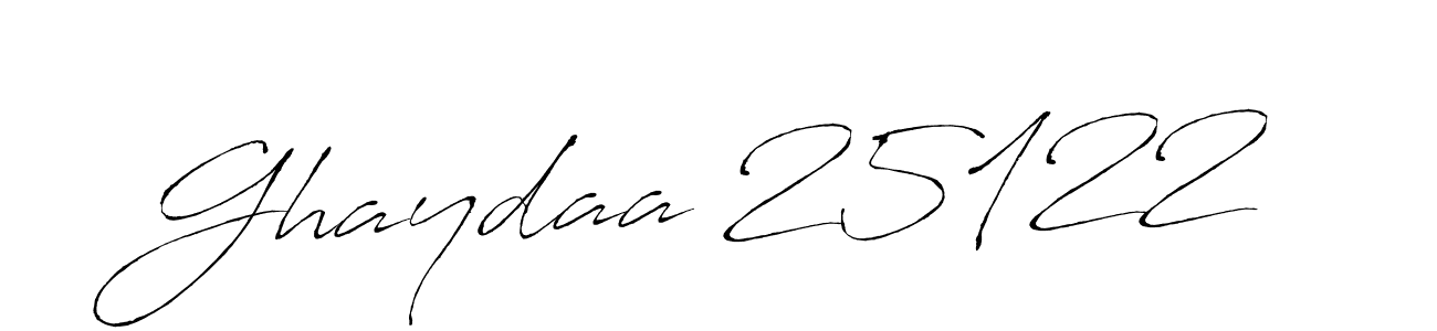 Use a signature maker to create a handwritten signature online. With this signature software, you can design (Antro_Vectra) your own signature for name Ghaydaa 25122. Ghaydaa 25122 signature style 6 images and pictures png