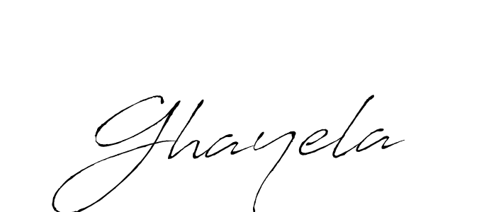 Design your own signature with our free online signature maker. With this signature software, you can create a handwritten (Antro_Vectra) signature for name Ghayela. Ghayela signature style 6 images and pictures png