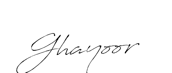 Also we have Ghayoor name is the best signature style. Create professional handwritten signature collection using Antro_Vectra autograph style. Ghayoor signature style 6 images and pictures png