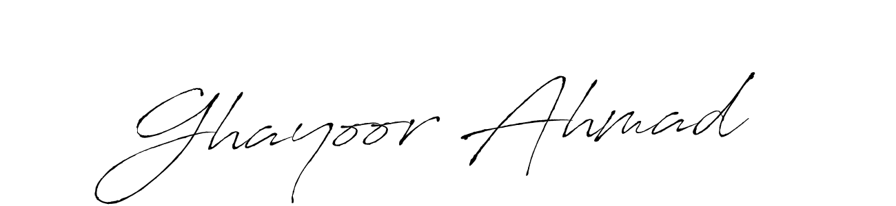 Make a short Ghayoor Ahmad signature style. Manage your documents anywhere anytime using Antro_Vectra. Create and add eSignatures, submit forms, share and send files easily. Ghayoor Ahmad signature style 6 images and pictures png