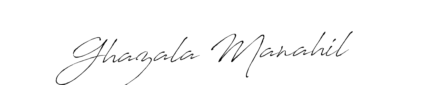 You can use this online signature creator to create a handwritten signature for the name Ghazala Manahil. This is the best online autograph maker. Ghazala Manahil signature style 6 images and pictures png