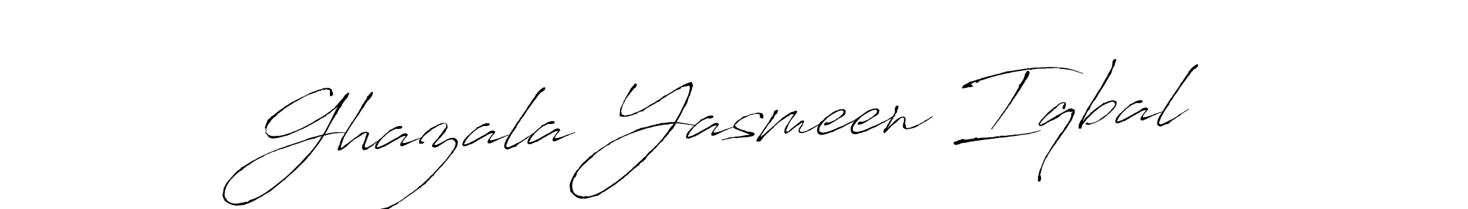 It looks lik you need a new signature style for name Ghazala Yasmeen Iqbal. Design unique handwritten (Antro_Vectra) signature with our free signature maker in just a few clicks. Ghazala Yasmeen Iqbal signature style 6 images and pictures png