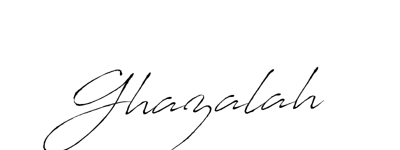 How to make Ghazalah signature? Antro_Vectra is a professional autograph style. Create handwritten signature for Ghazalah name. Ghazalah signature style 6 images and pictures png