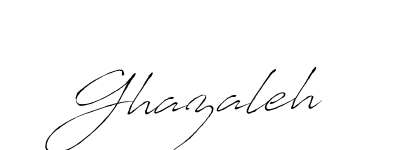 Design your own signature with our free online signature maker. With this signature software, you can create a handwritten (Antro_Vectra) signature for name Ghazaleh. Ghazaleh signature style 6 images and pictures png