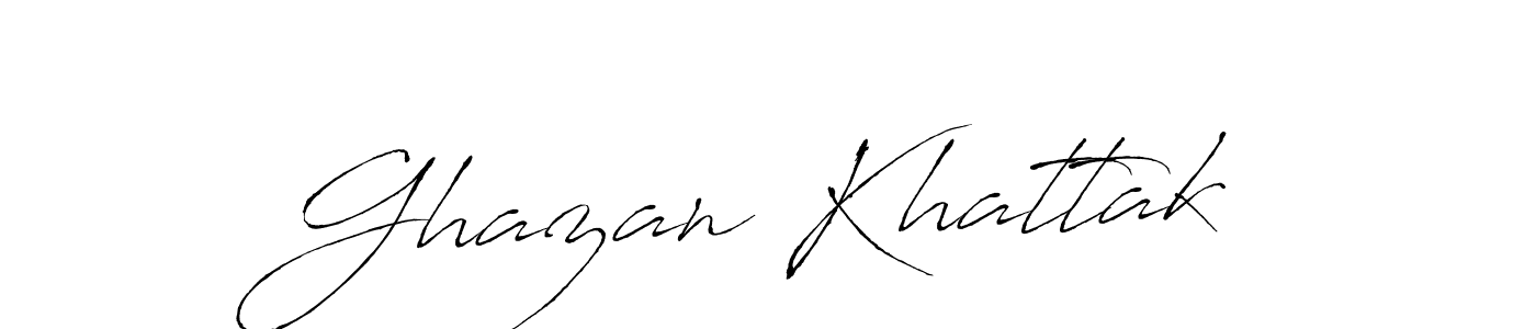 You should practise on your own different ways (Antro_Vectra) to write your name (Ghazan Khattak) in signature. don't let someone else do it for you. Ghazan Khattak signature style 6 images and pictures png