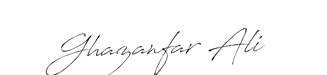 How to make Ghazanfar Ali signature? Antro_Vectra is a professional autograph style. Create handwritten signature for Ghazanfar Ali name. Ghazanfar Ali signature style 6 images and pictures png