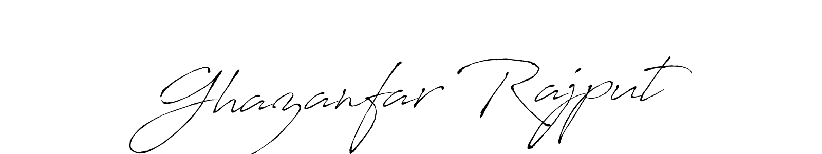 Make a beautiful signature design for name Ghazanfar Rajput. With this signature (Antro_Vectra) style, you can create a handwritten signature for free. Ghazanfar Rajput signature style 6 images and pictures png