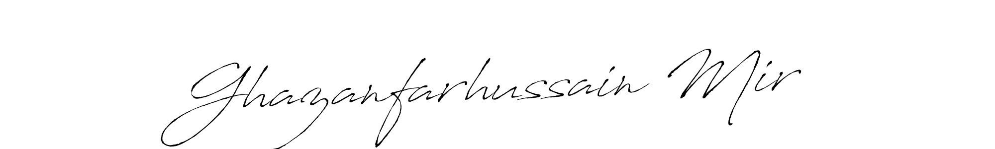 Create a beautiful signature design for name Ghazanfarhussain Mir. With this signature (Antro_Vectra) fonts, you can make a handwritten signature for free. Ghazanfarhussain Mir signature style 6 images and pictures png