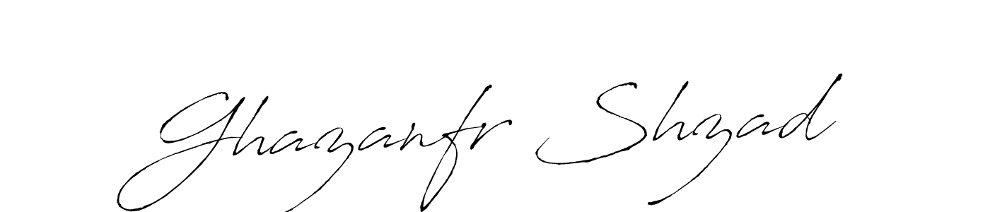 Create a beautiful signature design for name Ghazanfr Shzad. With this signature (Antro_Vectra) fonts, you can make a handwritten signature for free. Ghazanfr Shzad signature style 6 images and pictures png