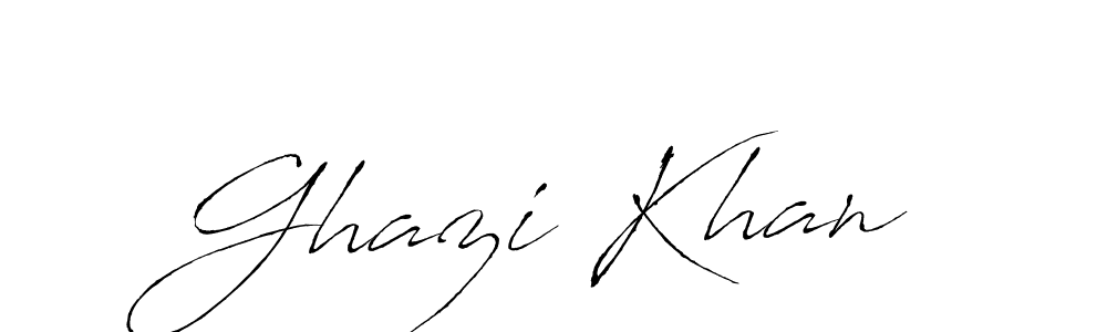 Use a signature maker to create a handwritten signature online. With this signature software, you can design (Antro_Vectra) your own signature for name Ghazi Khan. Ghazi Khan signature style 6 images and pictures png