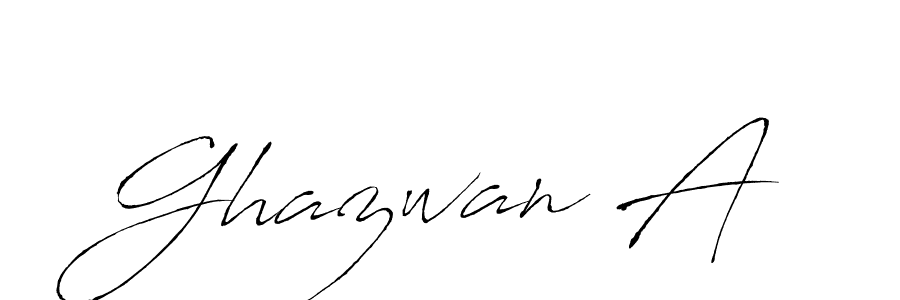 How to make Ghazwan A signature? Antro_Vectra is a professional autograph style. Create handwritten signature for Ghazwan A name. Ghazwan A signature style 6 images and pictures png