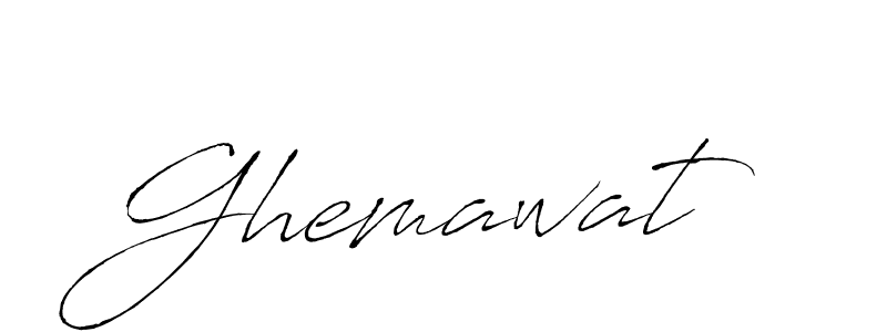 How to make Ghemawat name signature. Use Antro_Vectra style for creating short signs online. This is the latest handwritten sign. Ghemawat signature style 6 images and pictures png