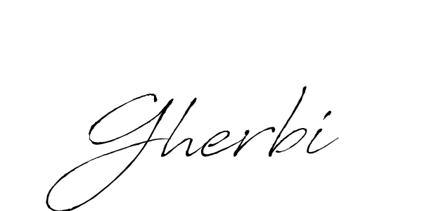 Antro_Vectra is a professional signature style that is perfect for those who want to add a touch of class to their signature. It is also a great choice for those who want to make their signature more unique. Get Gherbi name to fancy signature for free. Gherbi signature style 6 images and pictures png