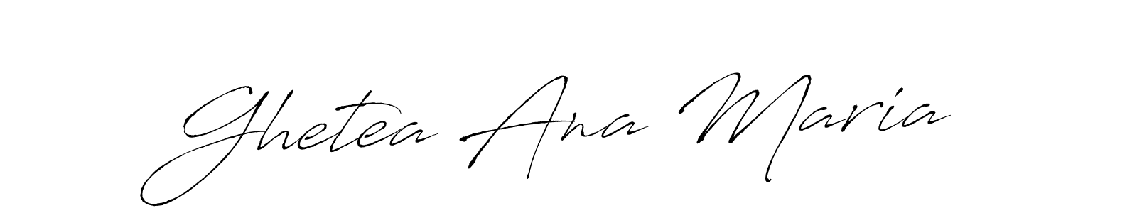It looks lik you need a new signature style for name Ghetea Ana Maria. Design unique handwritten (Antro_Vectra) signature with our free signature maker in just a few clicks. Ghetea Ana Maria signature style 6 images and pictures png