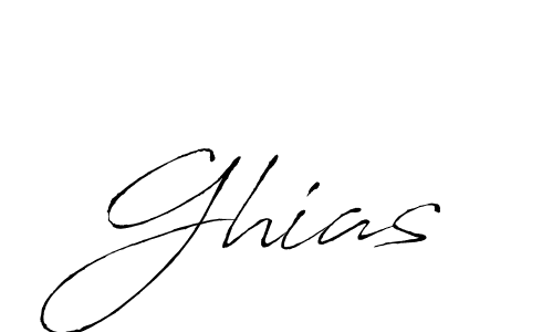 Create a beautiful signature design for name Ghias. With this signature (Antro_Vectra) fonts, you can make a handwritten signature for free. Ghias signature style 6 images and pictures png