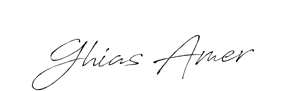 Make a beautiful signature design for name Ghias Amer. With this signature (Antro_Vectra) style, you can create a handwritten signature for free. Ghias Amer signature style 6 images and pictures png