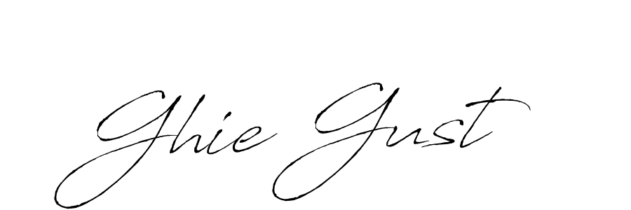 You should practise on your own different ways (Antro_Vectra) to write your name (Ghie Gust) in signature. don't let someone else do it for you. Ghie Gust signature style 6 images and pictures png