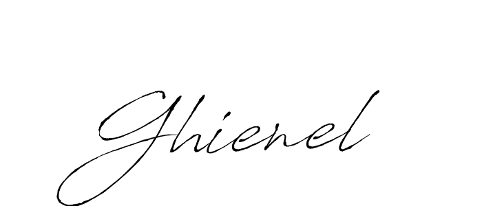 Ghienel stylish signature style. Best Handwritten Sign (Antro_Vectra) for my name. Handwritten Signature Collection Ideas for my name Ghienel. Ghienel signature style 6 images and pictures png