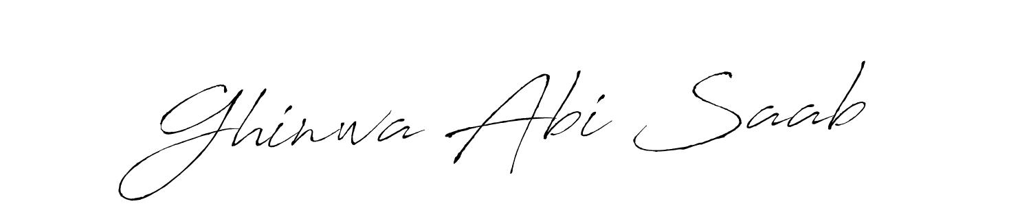 This is the best signature style for the Ghinwa Abi Saab name. Also you like these signature font (Antro_Vectra). Mix name signature. Ghinwa Abi Saab signature style 6 images and pictures png