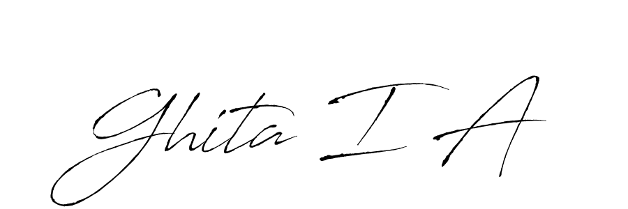 Design your own signature with our free online signature maker. With this signature software, you can create a handwritten (Antro_Vectra) signature for name Ghita I A. Ghita I A signature style 6 images and pictures png