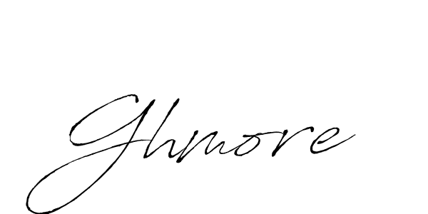 How to make Ghmore name signature. Use Antro_Vectra style for creating short signs online. This is the latest handwritten sign. Ghmore signature style 6 images and pictures png