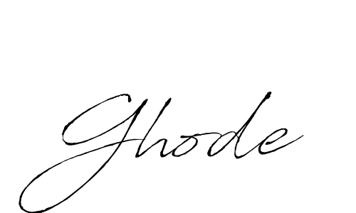 Also we have Ghode name is the best signature style. Create professional handwritten signature collection using Antro_Vectra autograph style. Ghode signature style 6 images and pictures png