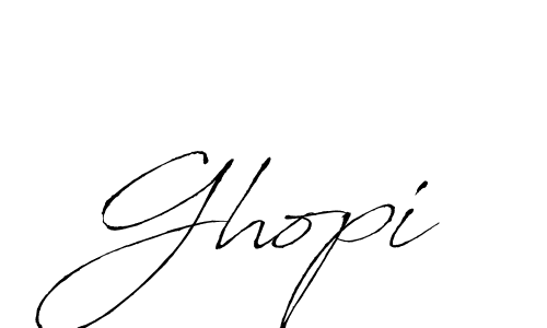 Create a beautiful signature design for name Ghopi. With this signature (Antro_Vectra) fonts, you can make a handwritten signature for free. Ghopi signature style 6 images and pictures png