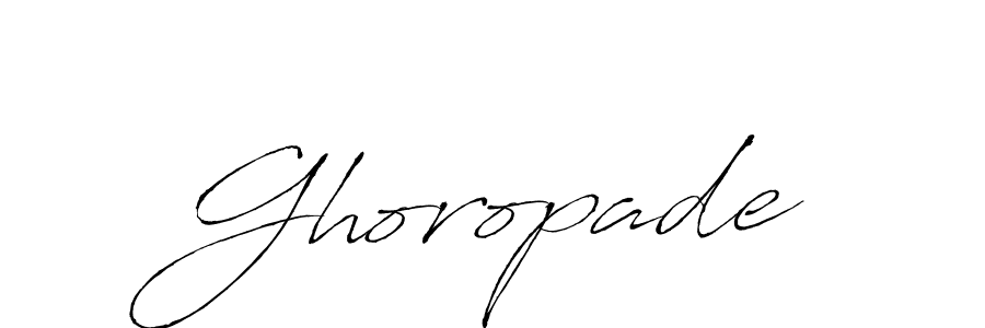 Make a beautiful signature design for name Ghoropade. With this signature (Antro_Vectra) style, you can create a handwritten signature for free. Ghoropade signature style 6 images and pictures png