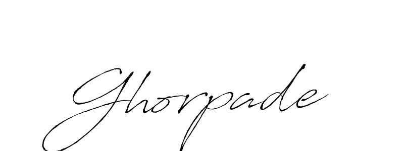 It looks lik you need a new signature style for name Ghorpade. Design unique handwritten (Antro_Vectra) signature with our free signature maker in just a few clicks. Ghorpade signature style 6 images and pictures png