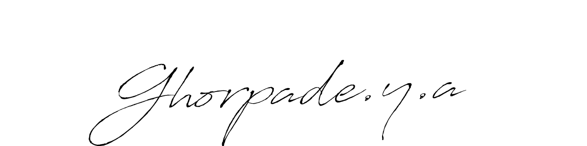 Also You can easily find your signature by using the search form. We will create Ghorpade.y.a name handwritten signature images for you free of cost using Antro_Vectra sign style. Ghorpade.y.a signature style 6 images and pictures png