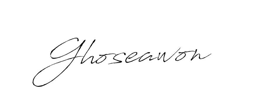 Ghoseawon stylish signature style. Best Handwritten Sign (Antro_Vectra) for my name. Handwritten Signature Collection Ideas for my name Ghoseawon. Ghoseawon signature style 6 images and pictures png