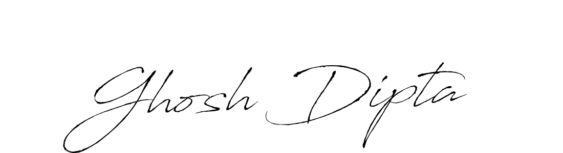 Ghosh Dipta stylish signature style. Best Handwritten Sign (Antro_Vectra) for my name. Handwritten Signature Collection Ideas for my name Ghosh Dipta. Ghosh Dipta signature style 6 images and pictures png