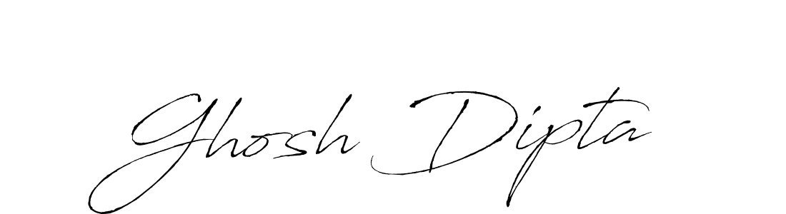 How to make Ghosh Dipta name signature. Use Antro_Vectra style for creating short signs online. This is the latest handwritten sign. Ghosh Dipta signature style 6 images and pictures png