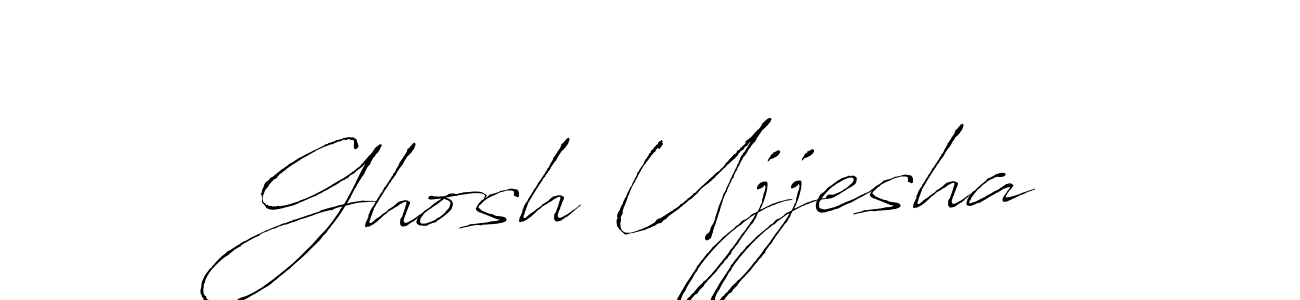 Use a signature maker to create a handwritten signature online. With this signature software, you can design (Antro_Vectra) your own signature for name Ghosh Ujjesha. Ghosh Ujjesha signature style 6 images and pictures png