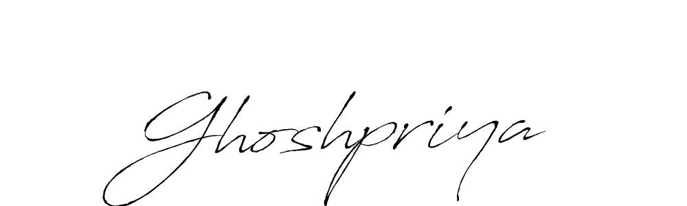 Antro_Vectra is a professional signature style that is perfect for those who want to add a touch of class to their signature. It is also a great choice for those who want to make their signature more unique. Get Ghoshpriya name to fancy signature for free. Ghoshpriya signature style 6 images and pictures png